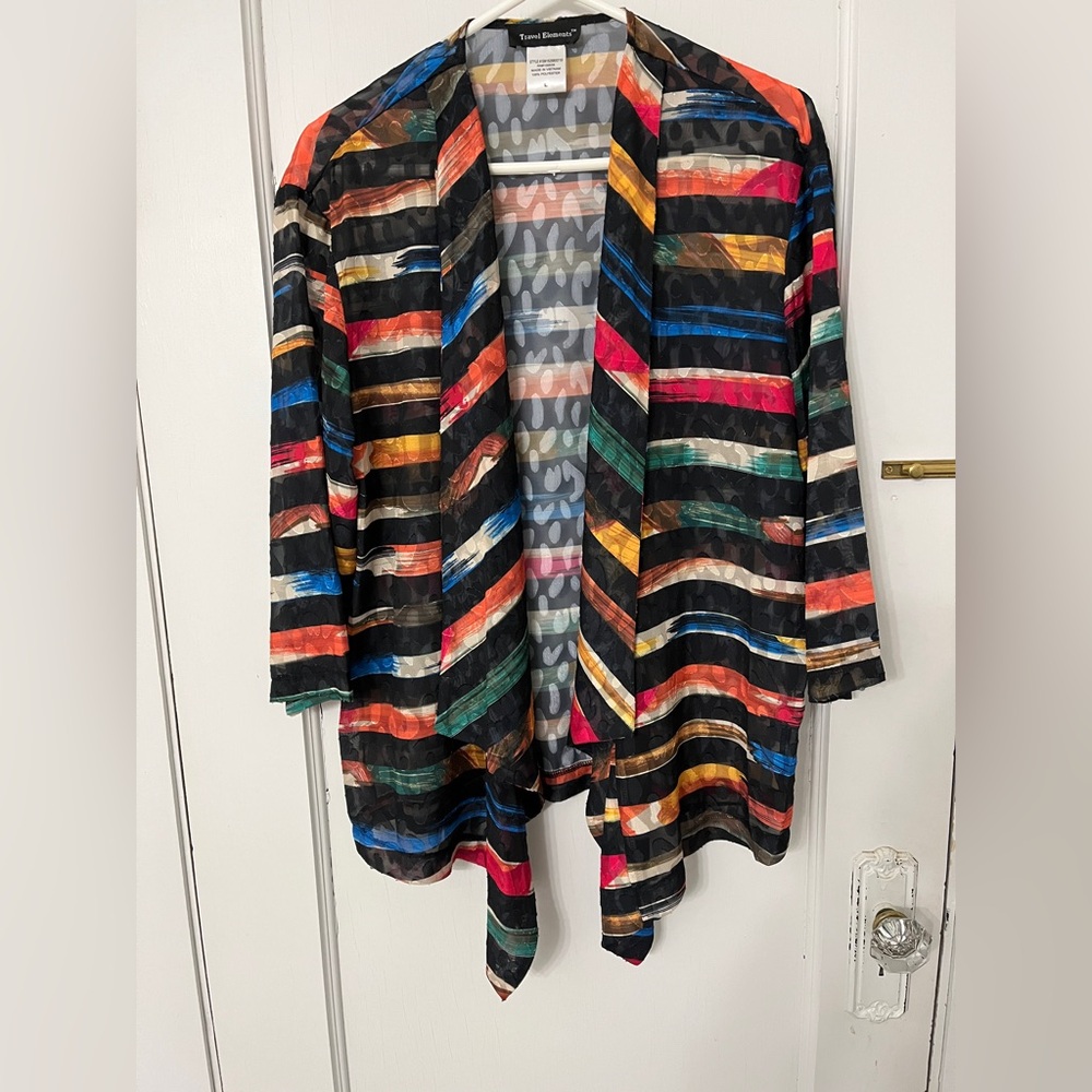 Colorful travel blazer by Travel Elements, L